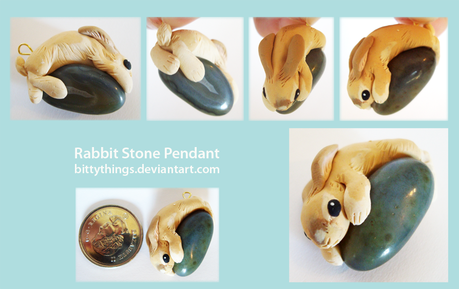 Rabbit Stone Pendant - SOLD