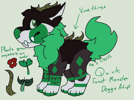 Quick Forest Monster Doggie Adopt CLOSED