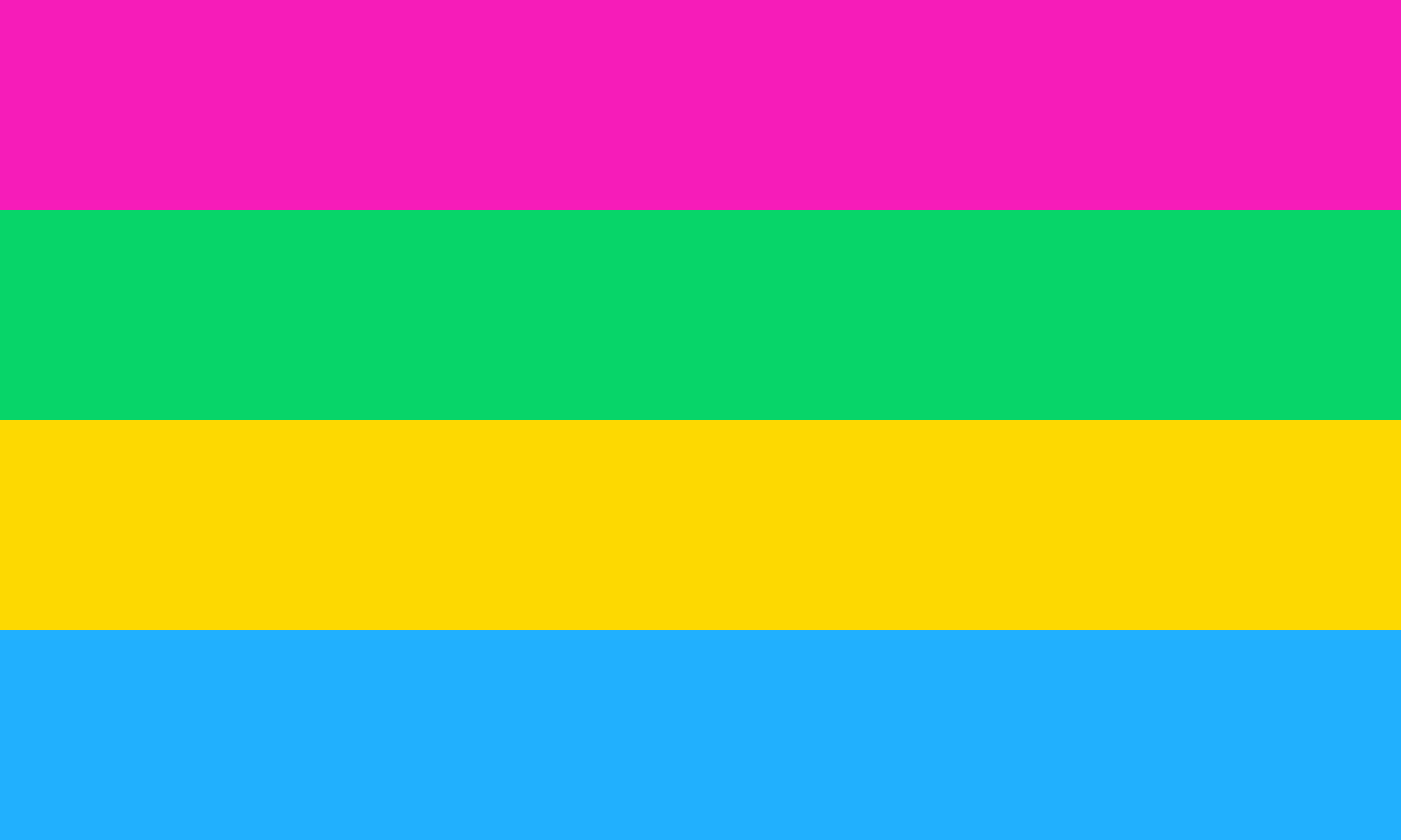 Polyamory Pansexual Flag - 2, 4 and no grommets styles. 