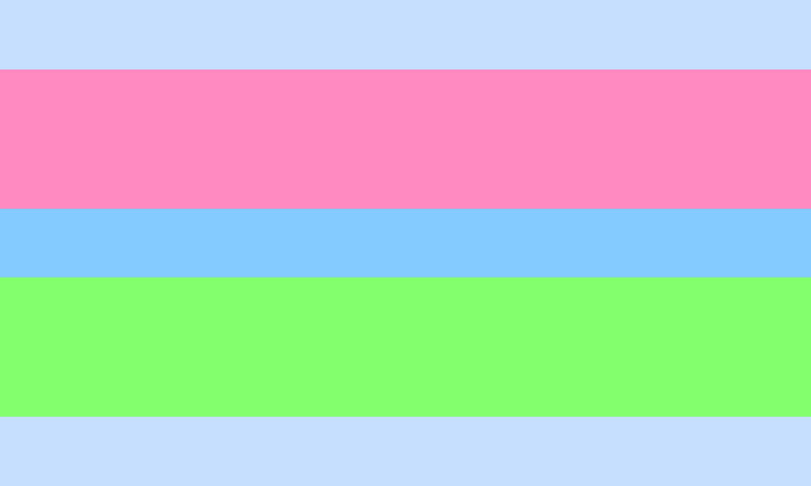Polyalterous Feminine/Neutral Leaning Pride Flag by Pride-Flags