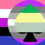 Genderfluid Gray Asexual Aromantic Combo Flag
