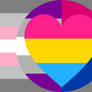 Demigirl Graybisexual Panromantic Combo Flag