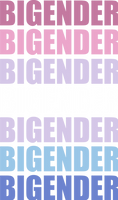 Bigender Typography