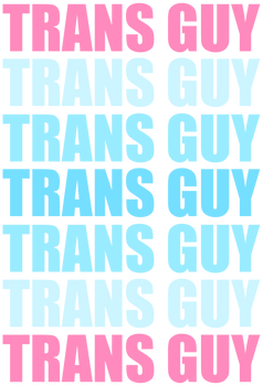 Trans Guy Typography