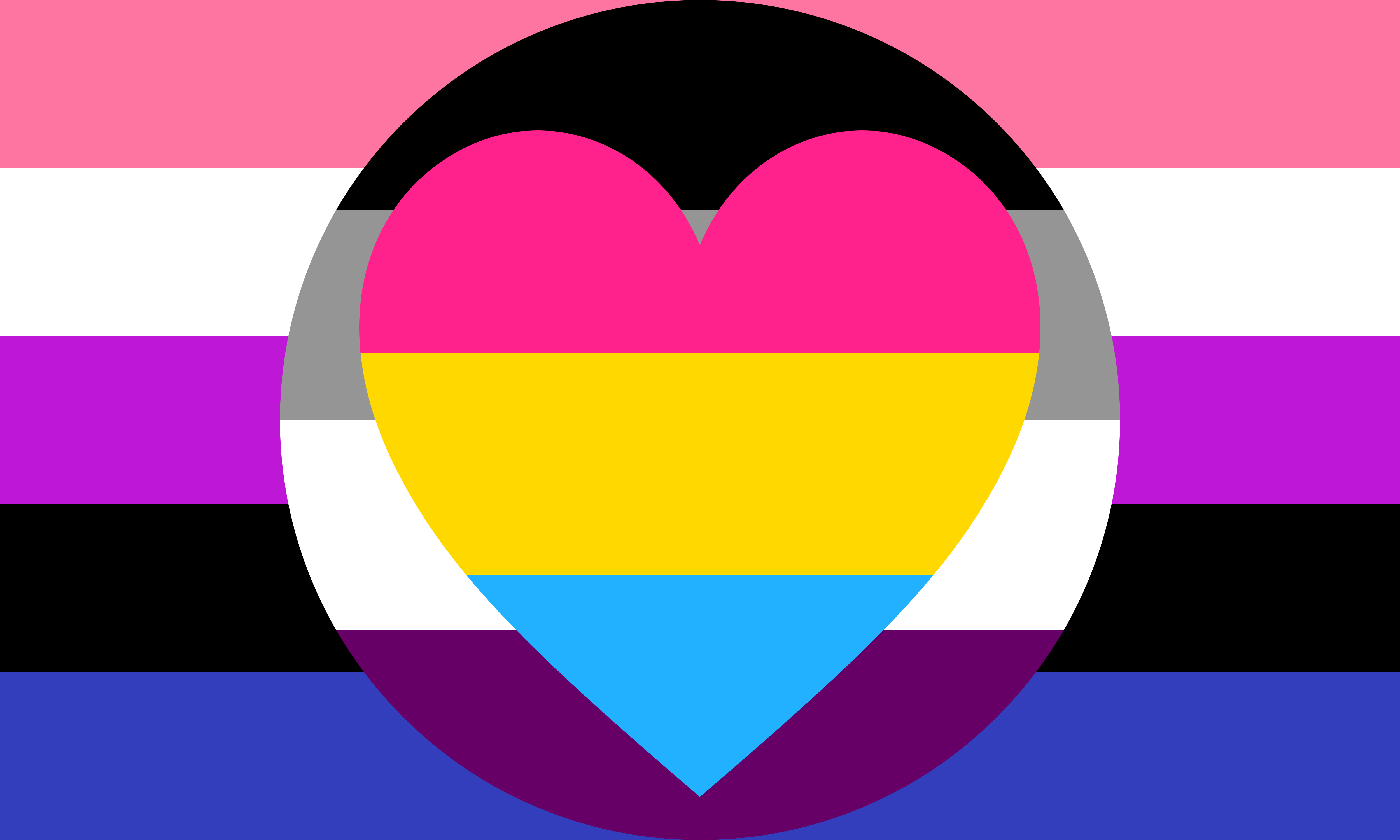 Asexual Panromantic Genderfluid Combo By Pride Flags On Deviantart 