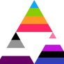 Panromantic Asexual Genderfluid Triforce