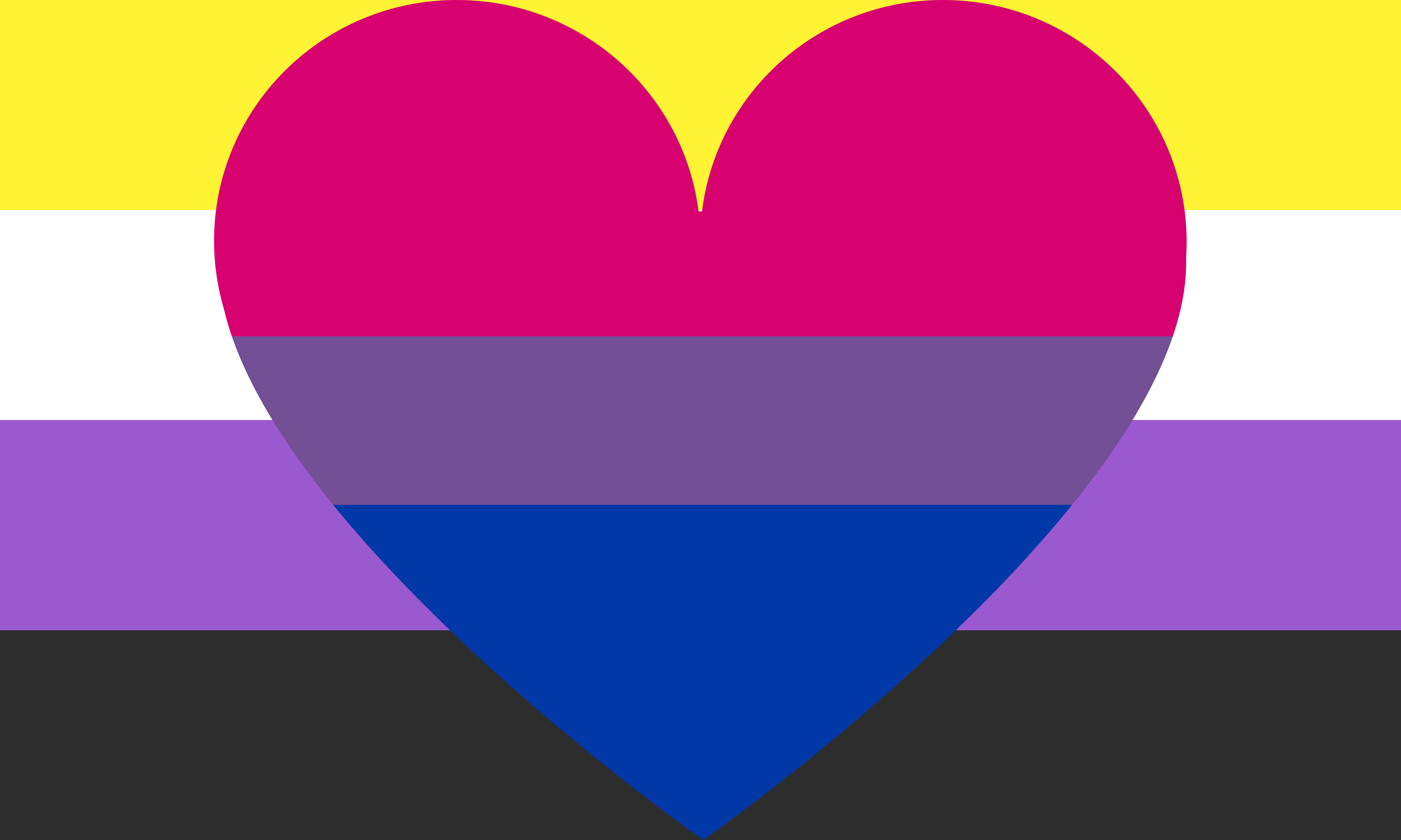 Rise up and outside the gender binary with this nonbinary pride flag. 