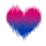 Bisexual / Biromantic Glitch Heart