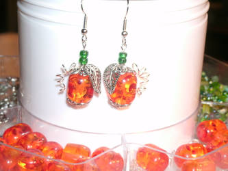 pumpkin earrings