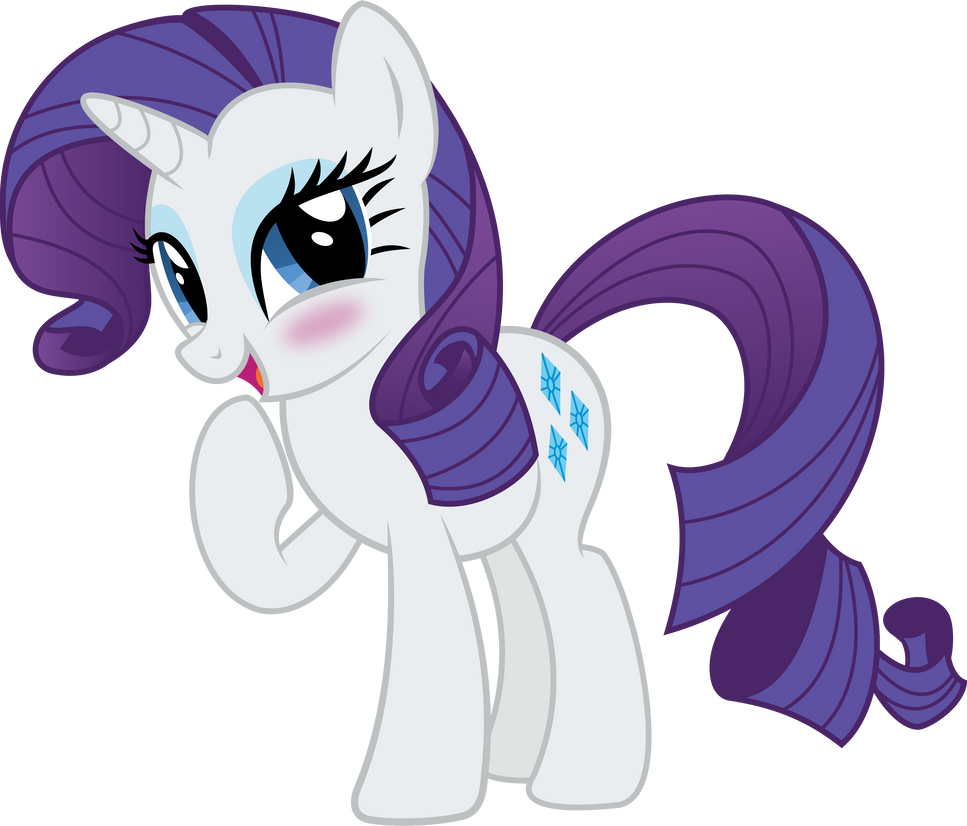 Blushing Rarity by AceWissle on DeviantArt