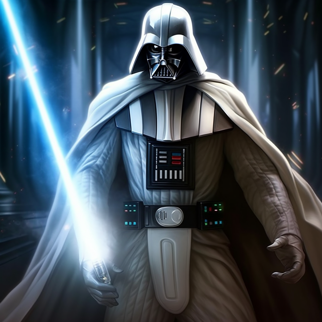 Vader Darth Vader white suit menacing by EmperorAlexander on DeviantArt