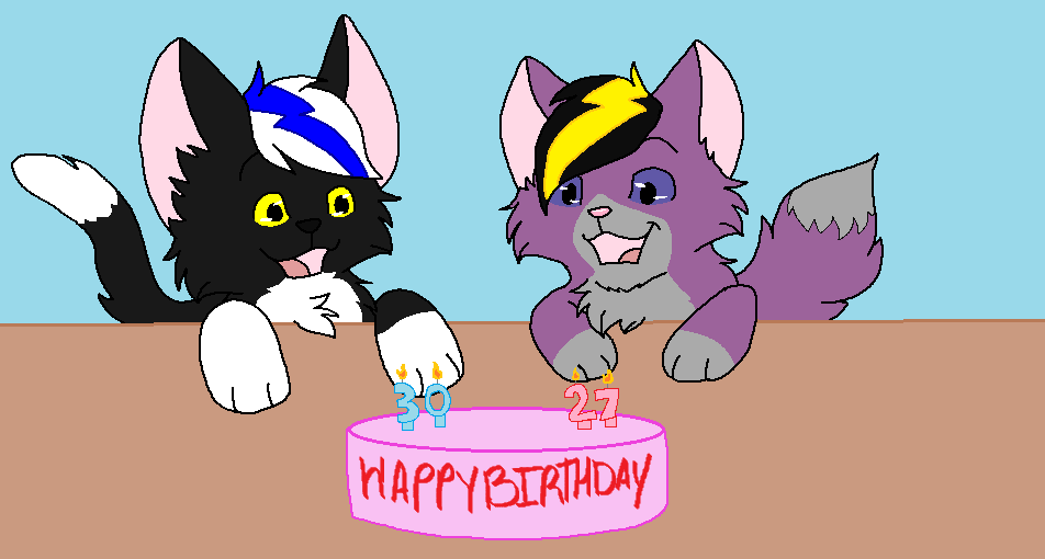 Birthday kitties