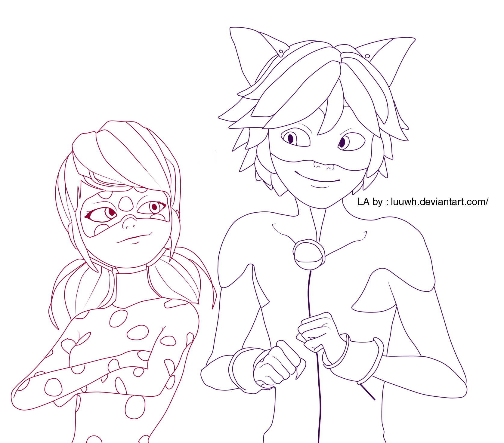Ladybug And Cat Noir Coloring Pages Getcoloringpagescom