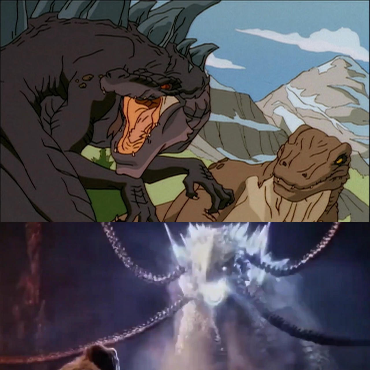 Shimo Vs. Godzilla Cod Godzilla and Komodithrax VS. Shimo by Amerigoji on DeviantArt