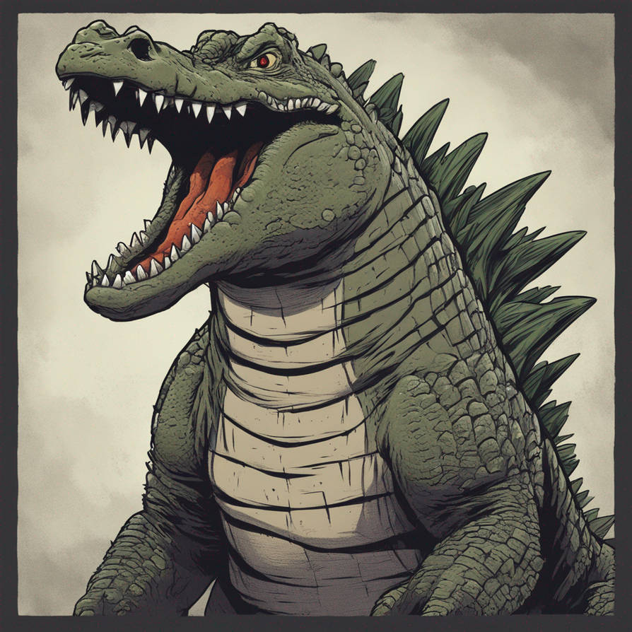 Croczilla Deviantart Crocodilezilla by Amerigoji on DeviantArt