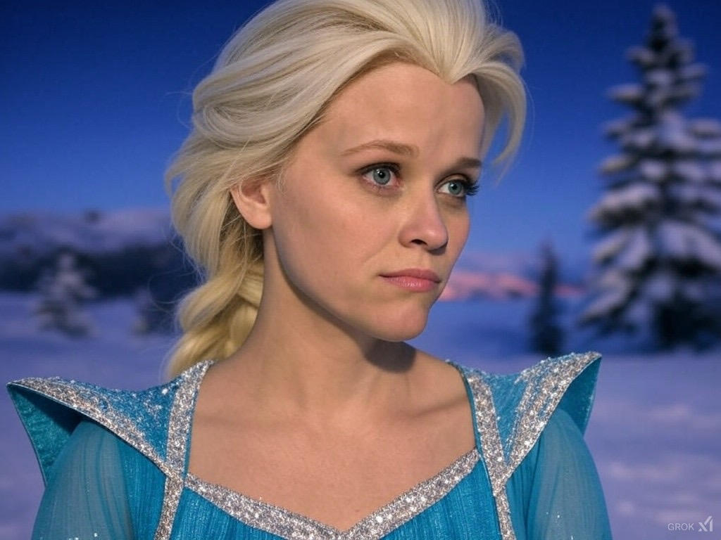 Reese Witherspoon as Elsa by Amerigoji on DeviantArt
