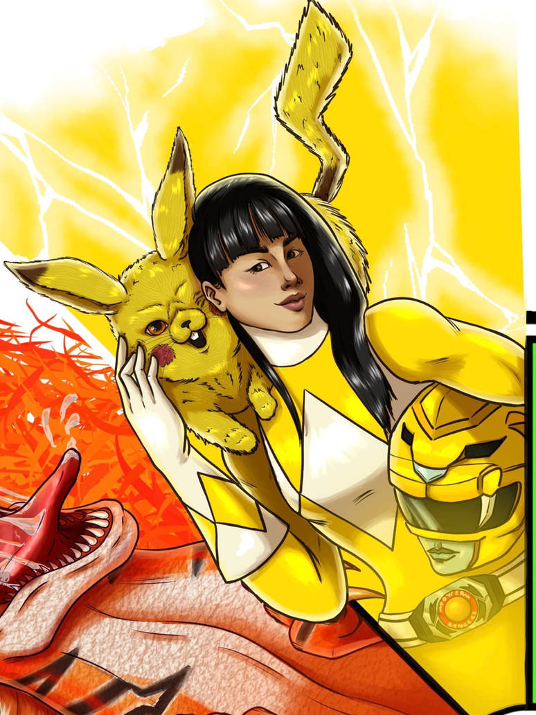 Yellow Ranger x Pikachu Colour Wheel Close Up by SSTArtwork on DeviantArt