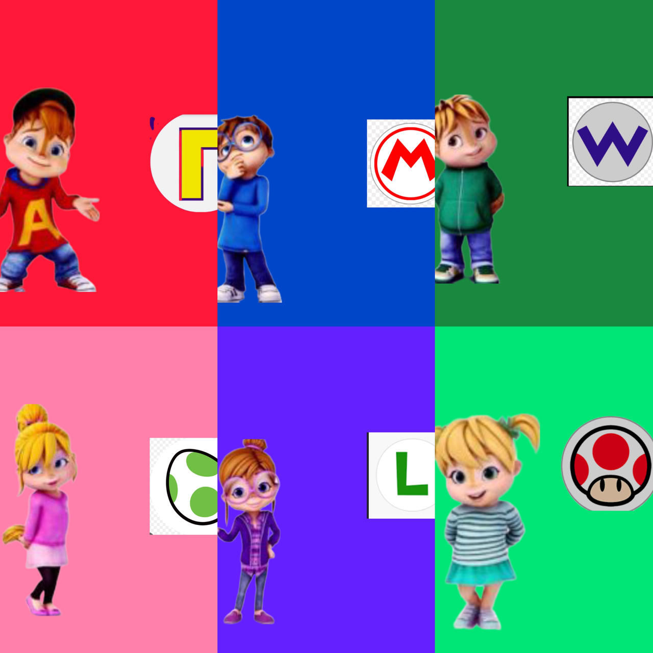 Chipmunk Mario Chipmunks and Chipettes Mario Characters by RMDKLFa68 on DeviantArt
