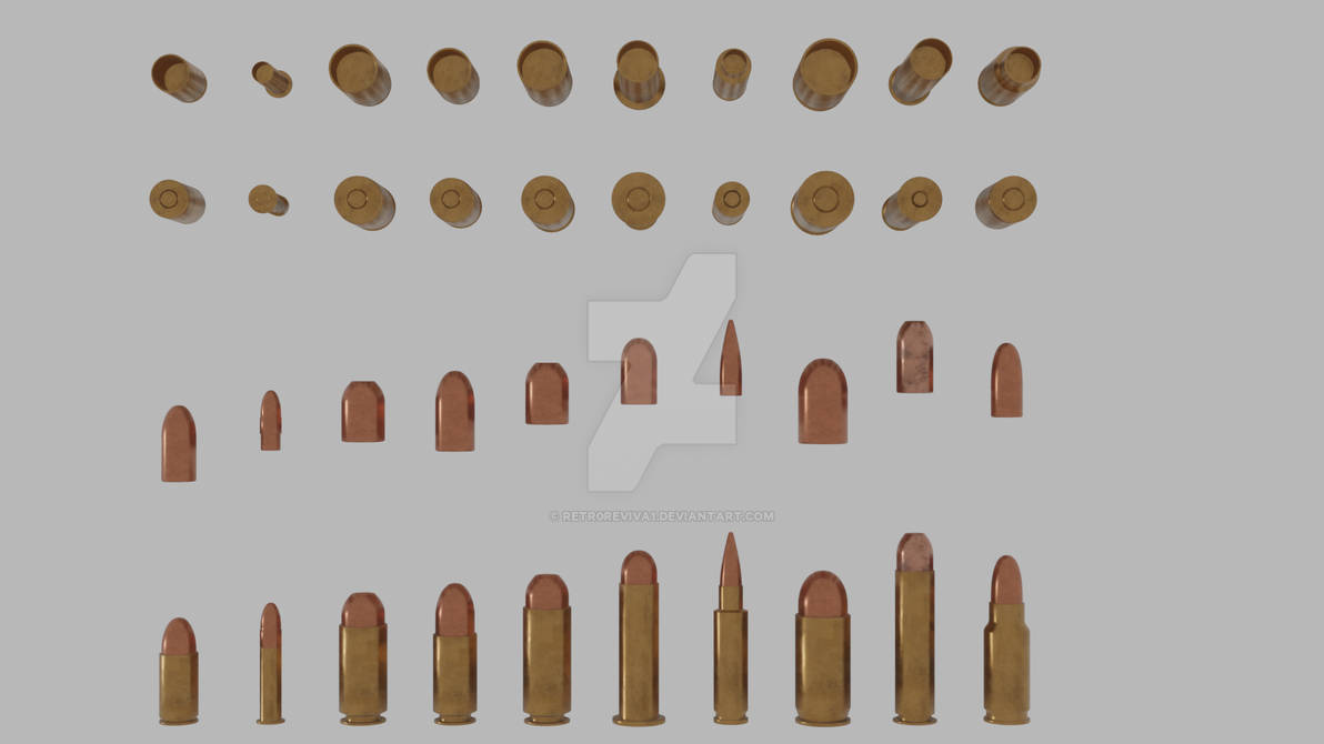 Small caliber rounds by Retr0Reviva1 on DeviantArt