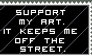 Support my art stamp