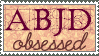 ABJD Obsessed stamp