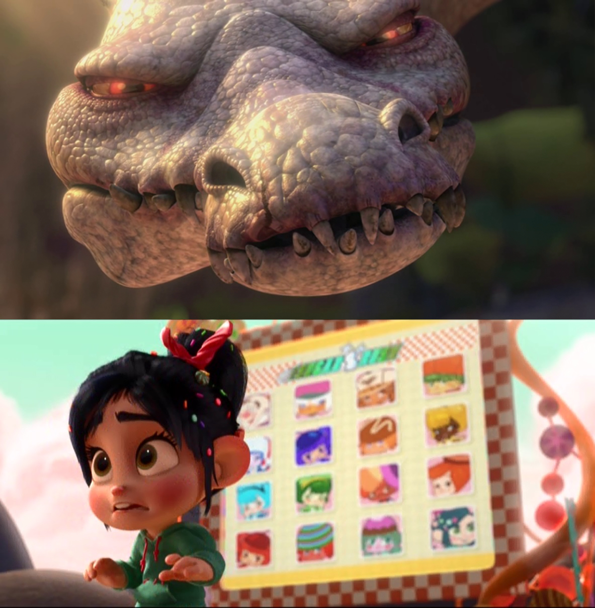 Vanellope Rabbit Vanellope scared at Rudy by JosephPatrickBrennan on DeviantArt