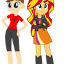 Joseph Brennan (Teenager EG) and Sunset Shimmer