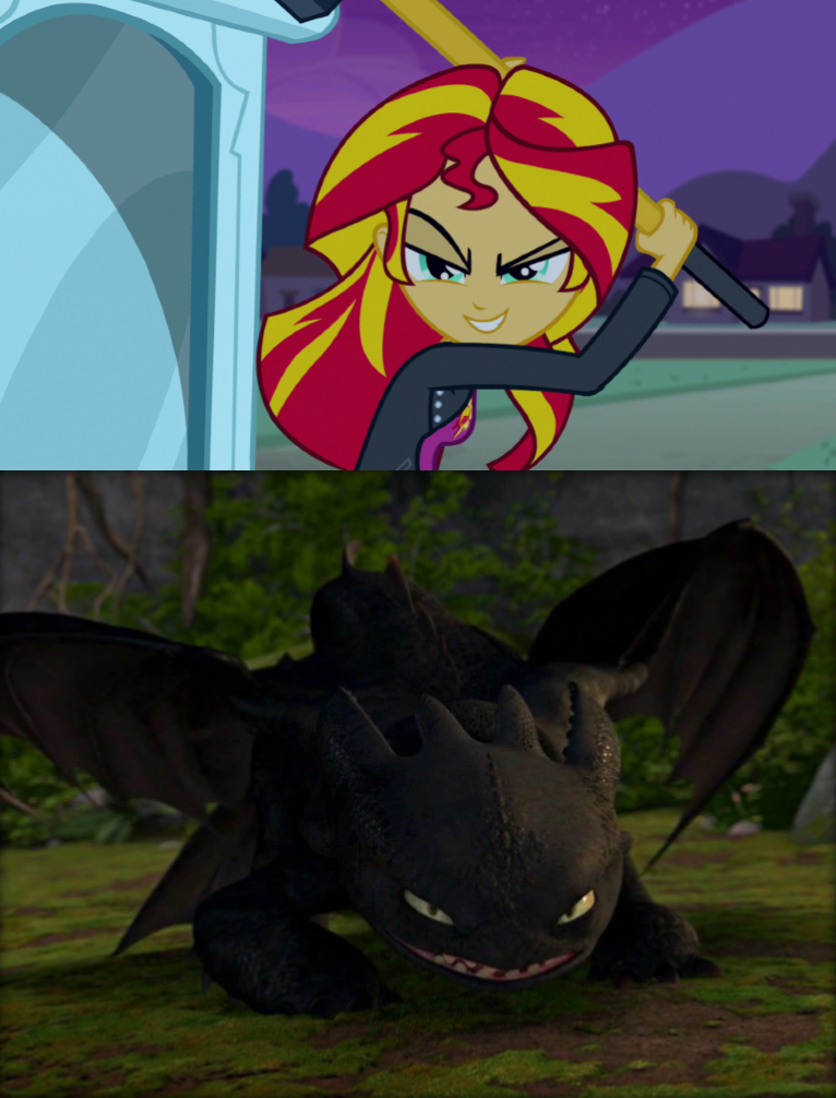 Toothless vs Evil Sunset Shimmer by JosephPatrickBrennan on DeviantArt
