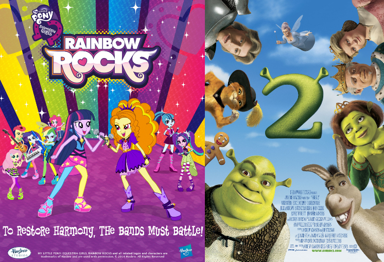 Rainbow Rocks Argument MLP Equestria Girls rainbow rocks and Shrek 2 by JosephPatrickBrennan ...