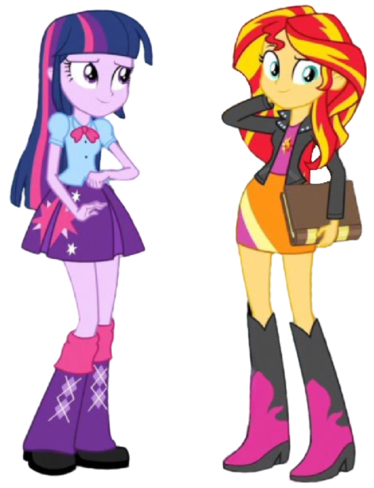 Twilight Sparkle and Sunset Shimmer Png by JosephPatrickBrennan on ...