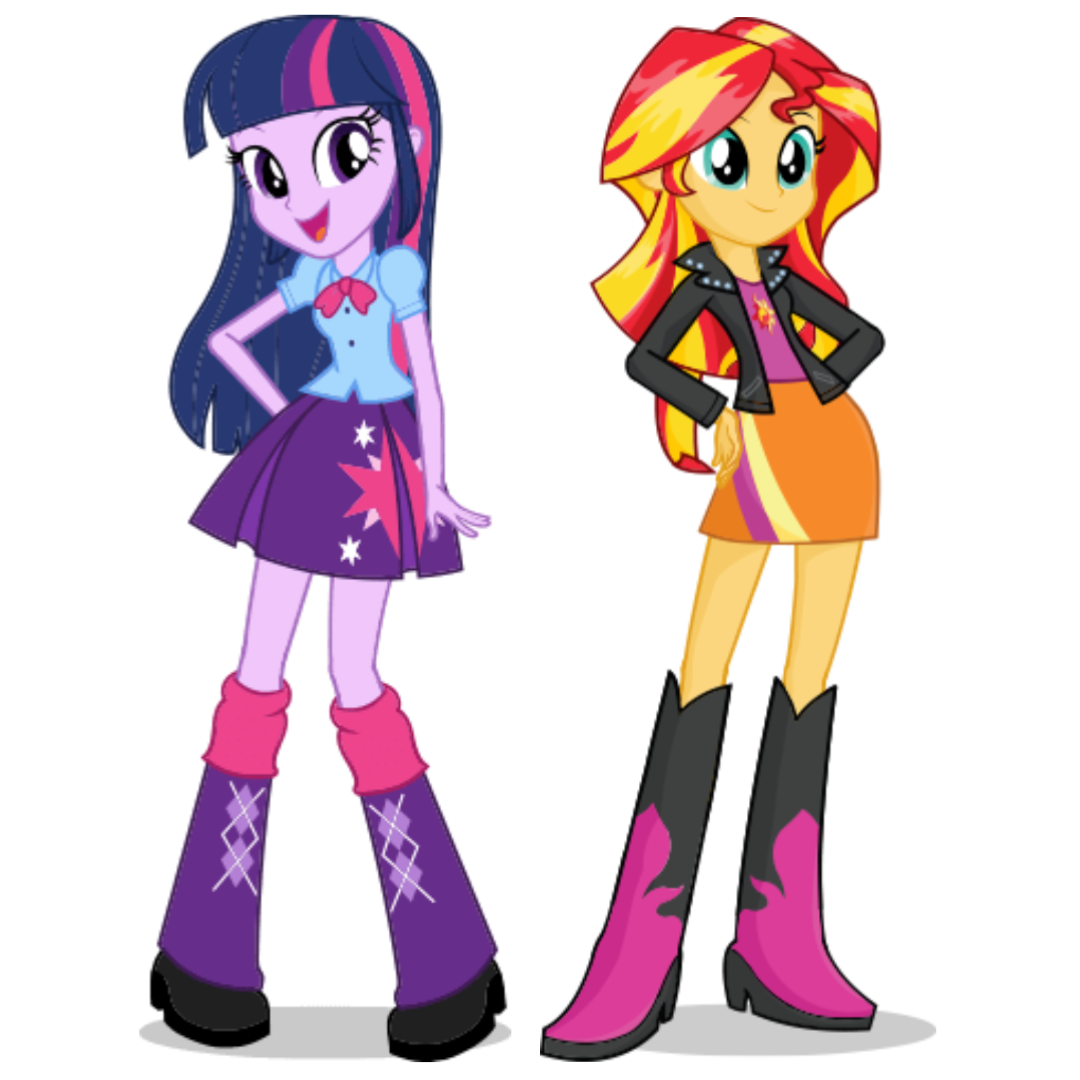 Twilight Sparkle and Sunset Shimmer Png by JosephPatrickBrennan on ...