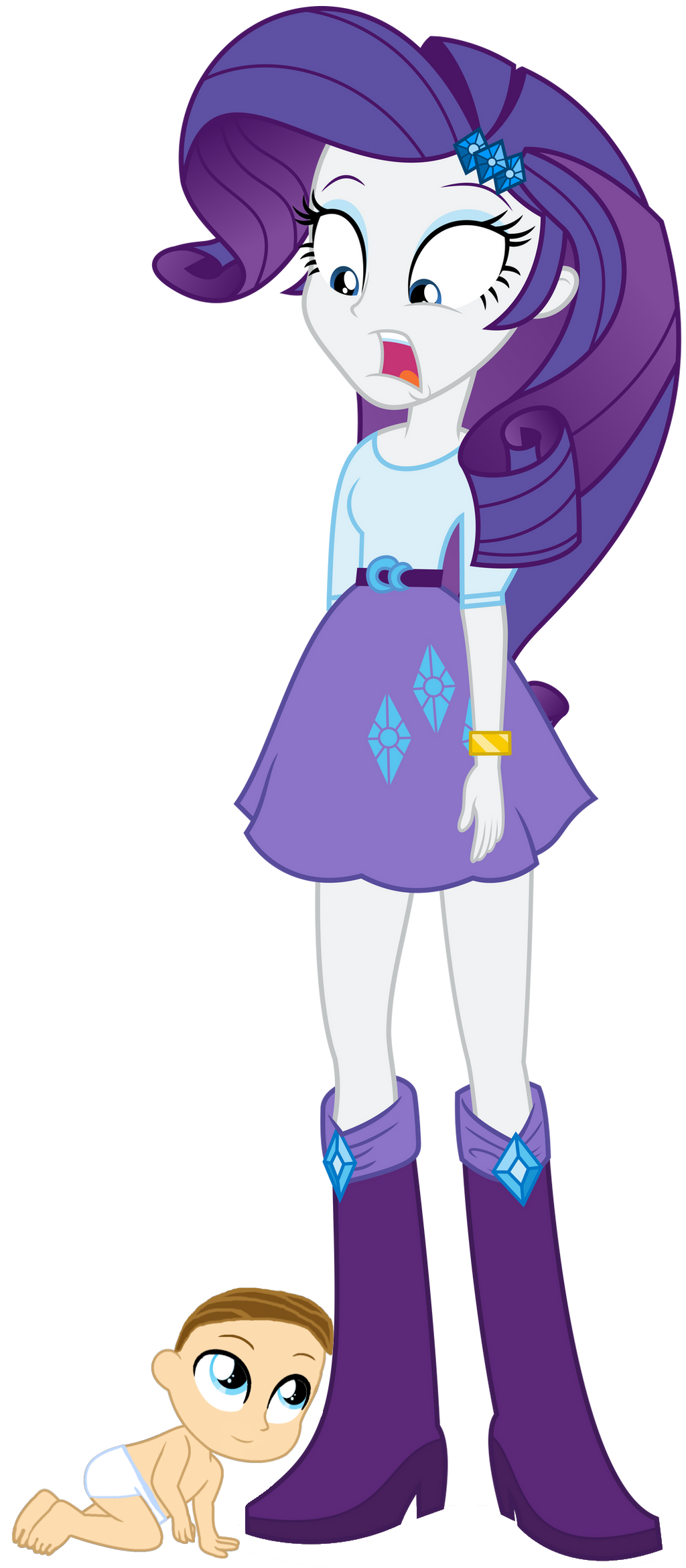 Baby Rairity Baby Joseph looks up at Rarity (EG) Png by JosephPatrickBrennan on ...