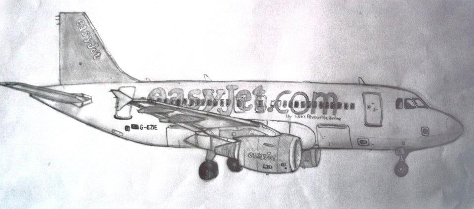 Easyjet Draw Small Easyjet A320 by poekiepunker on DeviantArt
