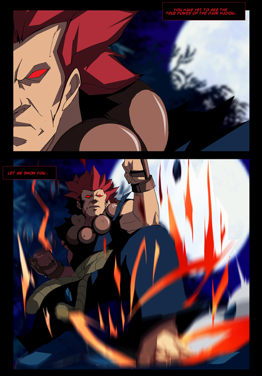 Akuma (Street Fighter) Comic Book Page Sample