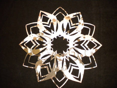 Art Deco Snowflake, printed