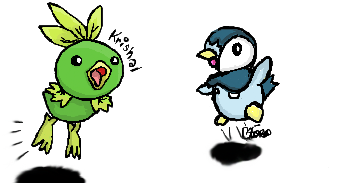 Leachic and Piplup