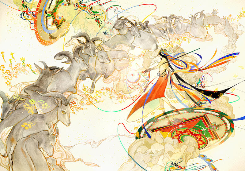 Happy Chinese New Year of Goat! by newihsus Happy Chinese New Year of Goat! by newihsus