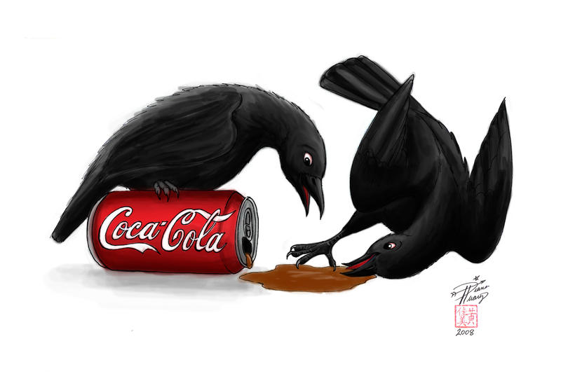 Crows with Coke