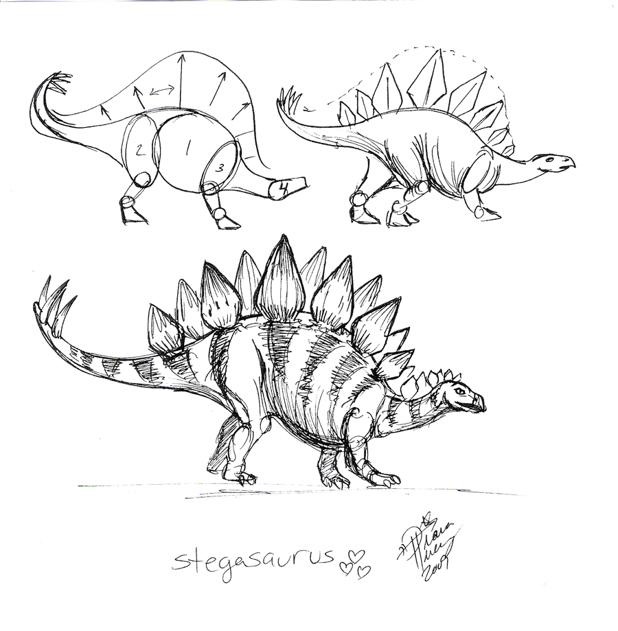 Draw a Stegosaurus 1