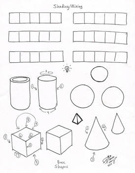 Shading Mixing Worksheet p1