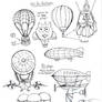 Draw Hot Air Balloons and Air Ships