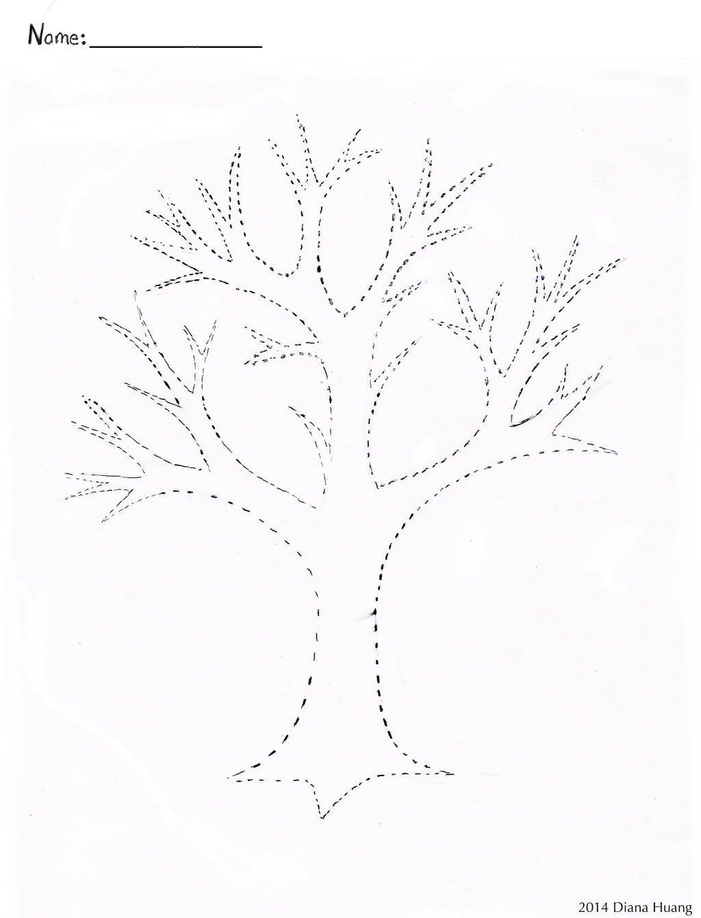Connect the Dot Tree Template by Diana-Huang on DeviantArt