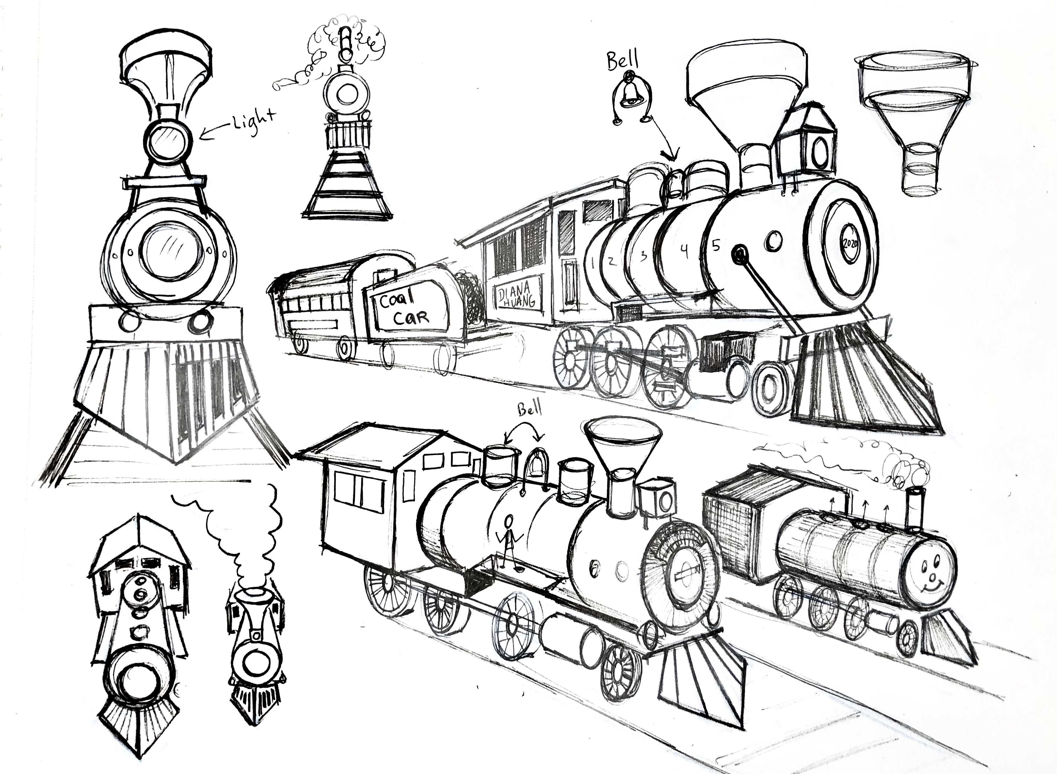 Train Work Drawing Draw Trains 2 by Diana-Huang on DeviantArt