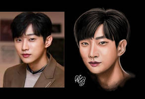 JinYoung of B1A4 Portrait Study WIP