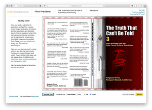 TTCBT3 Paperback Bookcover Layout via Amazon's KDP