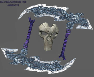 death mask and scythe frm darksiders 2