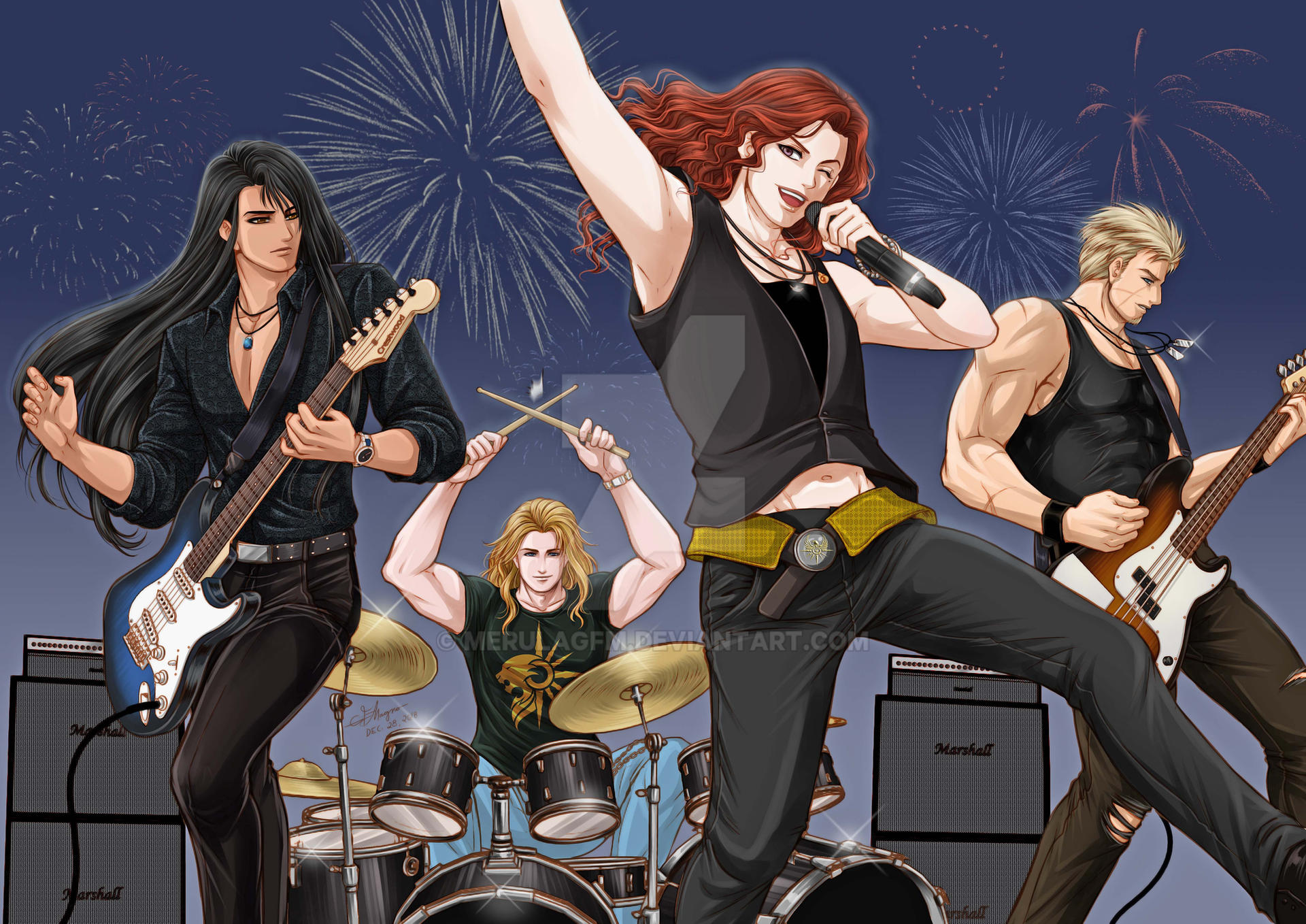 Band Deviantart Royal Domination Rock Band by MerulaGFM on DeviantArt