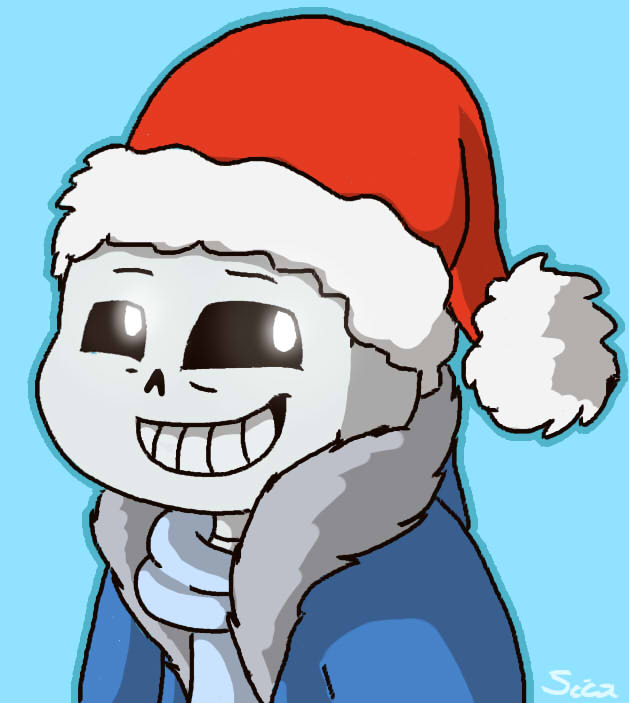 Pixilart - Christmas Dust Sans PFP 🥰 by stxrthvftx