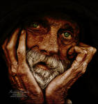 Mike - Portrait Of A Homeless Man by EliriLuna