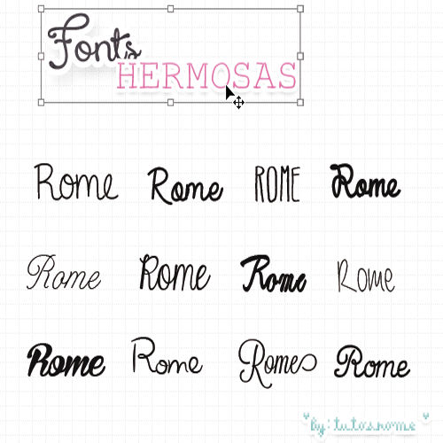 Fonts hermosas. by TutosRome on DeviantArt